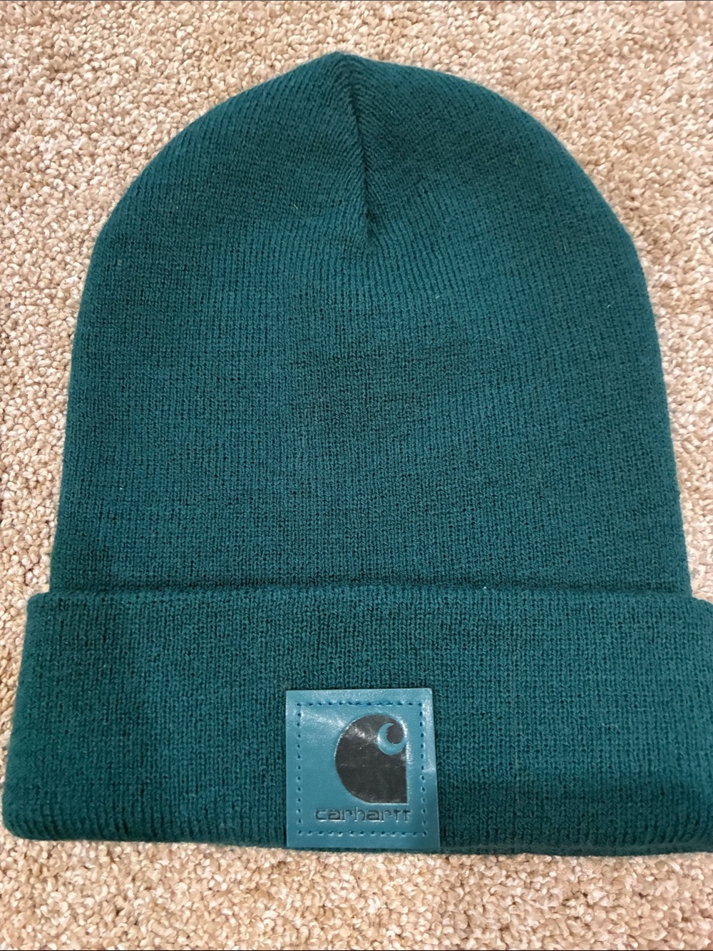 Carhartt Dark Teal Rib Knit Beanie